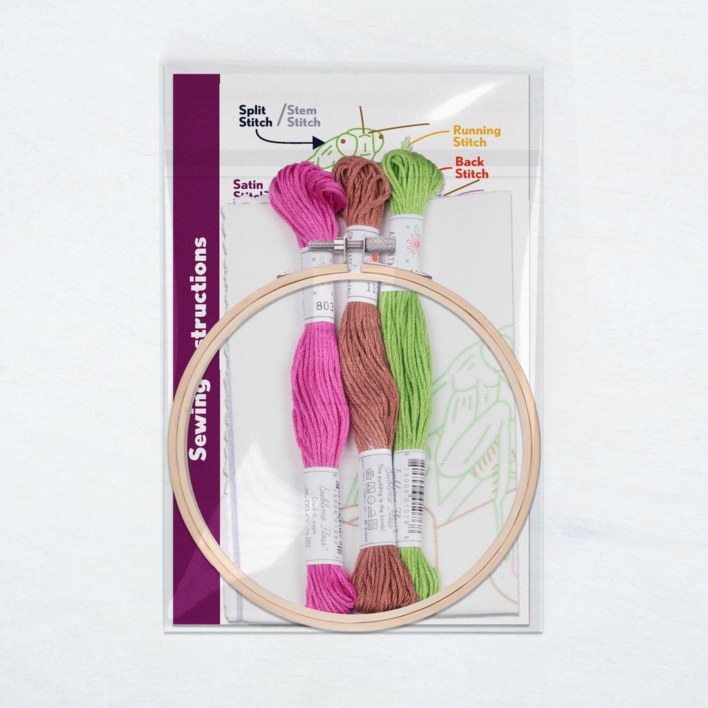 Praying Mantis 5" Embroidery Kit - Little Wish Toys