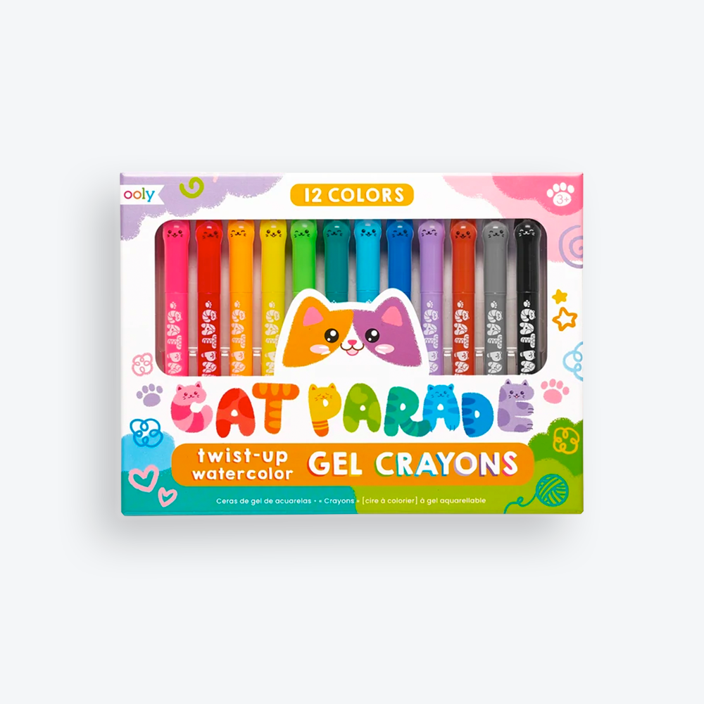 Cat Parade Watercolor Gel Crayons - Little Wish Toys