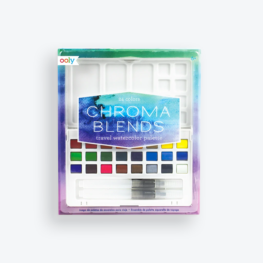 Chroma Blends Travel Watercolor Palette - Little Wish Toys