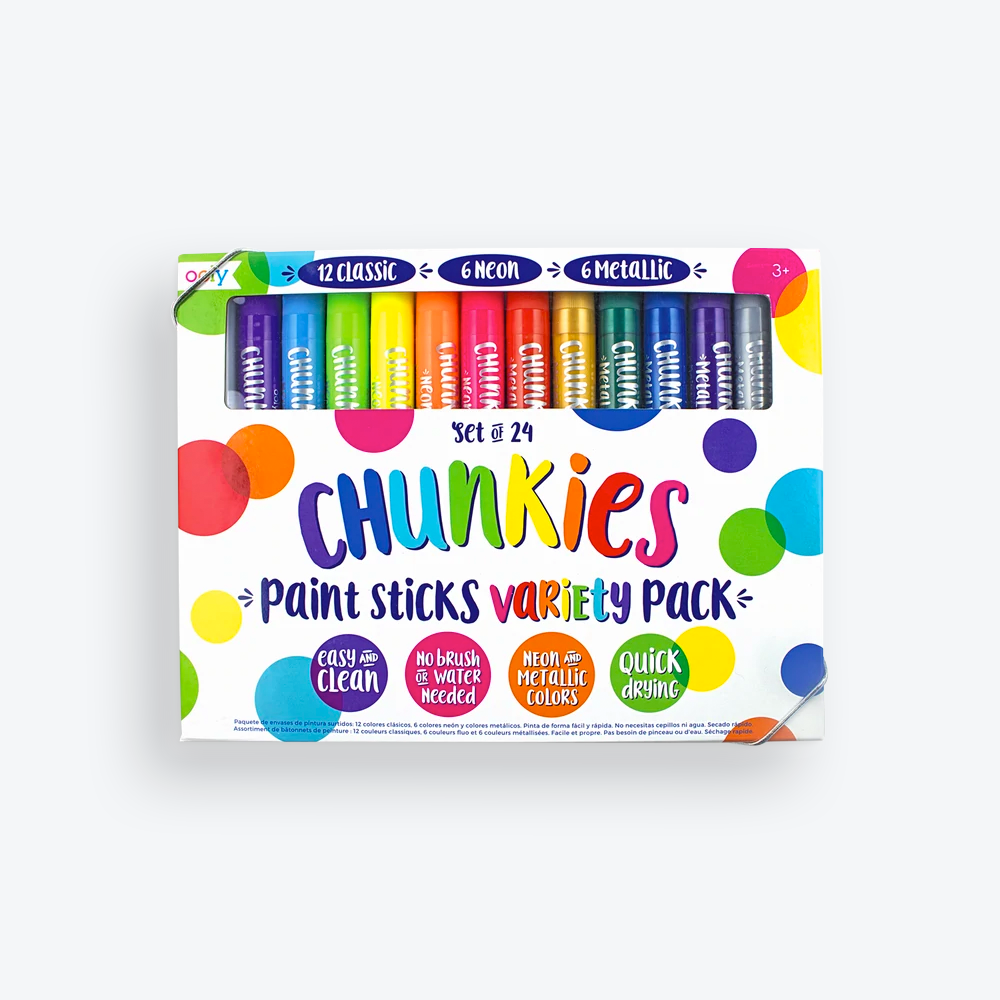 Chunkies Paint Sticks Variety 24 Pack - Little Wish Toys