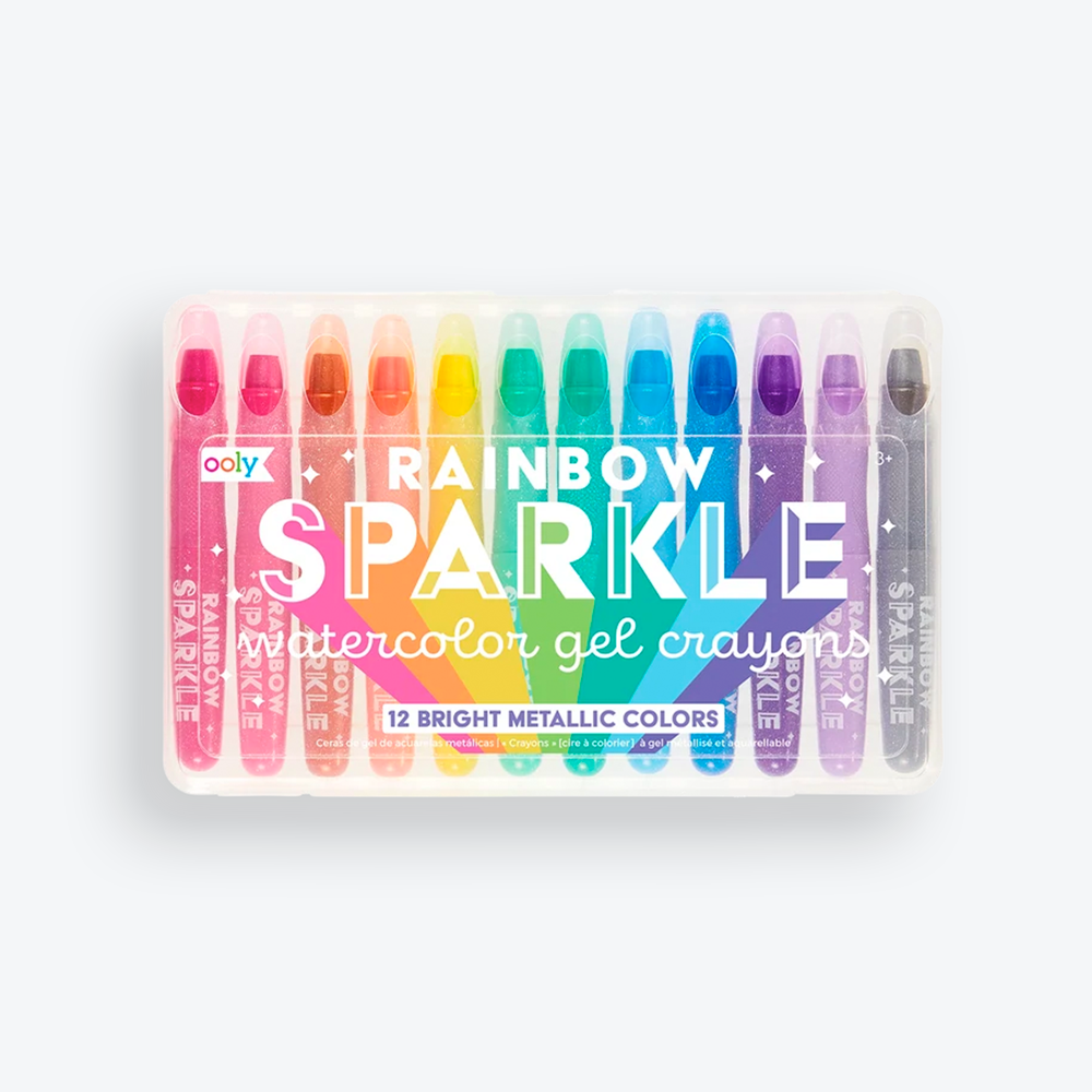 Rainbow Sparkle Watercolor Gel Crayons - Little Wish Toys